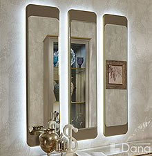 зеркало для спальни Palmari P5430 с подсветкой цвет 5 бежево-серый