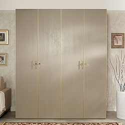 шкаф 4-х дверный Palmari P5630с молдингами цвет 5 бежево-серый