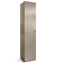 шкаф 1-но дверный Palmari P5600 цвет 5 бежево-серый с молдингами матовое золото