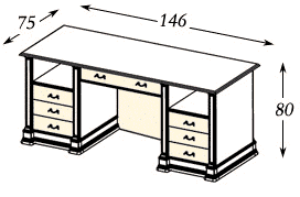 Письменный стол Атланта33-С