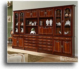 стенка Рим R11 длиной 330 см. На фото цвет пекан - орех стенка Рим R11 длиной 330 см. На фото цвет пекан - орех