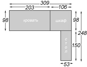 Размеры композиция DANZA № 2 размеры Данза №2