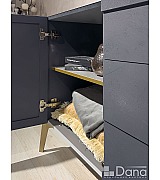 Комод Dana Dimare LUX DL2160 цвет DL2 графит длина 206 см Комод Dana Dimare LUX DL2160 цвет DL2 графит длина 206 см