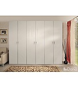 Шкаф платяной Dana Palmari P2650 цвет 2 серый 6-ти дверный с молдингами Шкаф платяной Dana Palmari P2650 цвет 2 серый 6-ти дверный с молдингами