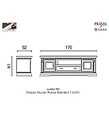 Тумба ТВ Palazzo Ducale Prama Bakokko 71CI03 ciliegio цвет вишня длина 176 см Тумба ТВ Palazzo Ducale Prama Bakokko 71CI03 ciliegio цвет вишня длина 176 см