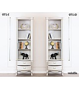 Книжный шкаф Disemobel 971 vainilla цвет белый Книжный шкаф Disemobel 971 vainilla цвет белый