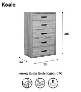 Комод Koala Beds Kubik 070 Roble цвет дуб