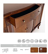 Комод (буфет) Panamar 881.150 цвет орех