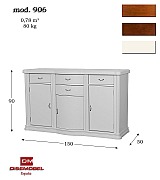 Комод буфет Disemobel 906 nogal-5 цвет орех 