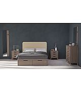 Кровать Koala Beds Drawer/Dreams 160 * 200 см цвет Roble Contorno/Beige Serie 2