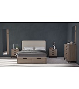 Кровать Koala Beds Drawer/Dreams 160 * 200 см цвет Roble Contorno/Rino 06 Serie 1
