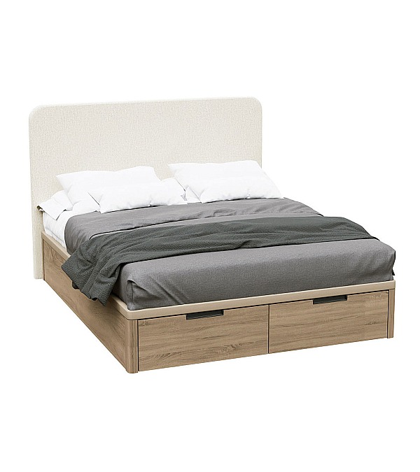Кровать Koala Beds Drawer/Dreams 160 * 200 см цвет Roble Contorno/Rino 06 Serie 1