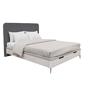 Кровать Koala Beds Nice/Dreams 160 * 200 см цвет Nordico Contorno/Monolith 97 Serie 3 Кровать Koala Beds Nice/Dreams 160 * 200 см цвет Nordico Contorno/Monolith 97 Serie 3