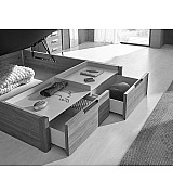 Кровать Koala Beds Drawer/Dreams 160 * 200 см цвет Roble Contorno/Rino 06 Serie 1