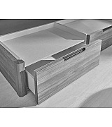 Кровать Koala Beds Drawer/Dreams 160 * 200 см цвет Roble Contorno/Rino 06 Serie 1