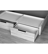 Кровать Koala Beds Drawer/Dreams 160 * 200 см цвет Roble Contorno/Rino 06 Serie 1