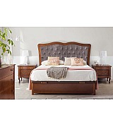 Кровать Panamar 871М.460 цвет вишня cerezo, обивка Fiesole-4 