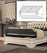 Кровать Palazzo Ducale Prama Bakokko модель 71BO24LT bianco цвет белый 160 см Кровать Palazzo Ducale Prama Bakokko модель 71BO24LT bianco цвет белый 160 см