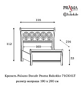 Кровать Palazzo Ducale Prama Bakokko модель 71CI01LT ciliegio цвет вишня 100 см Кровать Palazzo Ducale Prama Bakokko модель 71CI01LT ciliegio цвет вишня 100 см