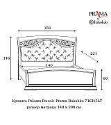 Кровать Palazzo Ducale Prama Bakokko модель 71CI63LT ciliegio цвет вишня 140 см Кровать Palazzo Ducale Prama Bakokko модель 71CI63LT ciliegio цвет вишня 140 см