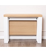 Консоль трансформер стол обеденный Disemobel 4061 roble blanco цвет дуб, белый Консоль трансформер стол обеденный Disemobel 4061 roble blanco цвет дуб, белый