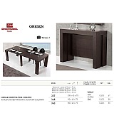 Консоль трансформер стол обеденный Disemobel 368 nogal-5 цвет орех 