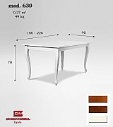 Стол обеденный Disemobel 630 nogal-5 цвет орех