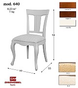 Стул Disemobel 640 cerezo-5 цвет вишня ткань № 4