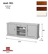 Тумба ТВ Disemobel 901 vainilla цвет белый