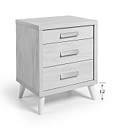 Тумба прикроватная Koala Beds Kubik 040 Nordico/Blanco цвет нордический бежевый Тумба прикроватная Koala Beds Kubik 040 Nordico/Blanco цвет нордический бежевый