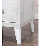 Тумба прикроватная Koala Beds Kubik 050 Nordico/Blanco цвет нордический бежевый