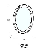 Зеркало Panamar 308.110 цвет орех nogal