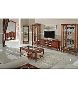 Журнальный стол Disemobel 53/C Cristal cerezo-5 цвет вишня стеклянная столешница 