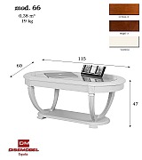 Журнальный стол Disemobel 66 Cristal cerezo-5 цвет вишня стеклянная столешница Журнальный стол Disemobel 66 Cristal cerezo-5 цвет вишня стеклянная столешница