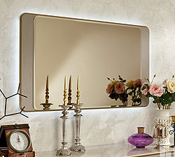 зеркало для спальни Palmari P5440 с подсветкой цвет 5 бежево-серый